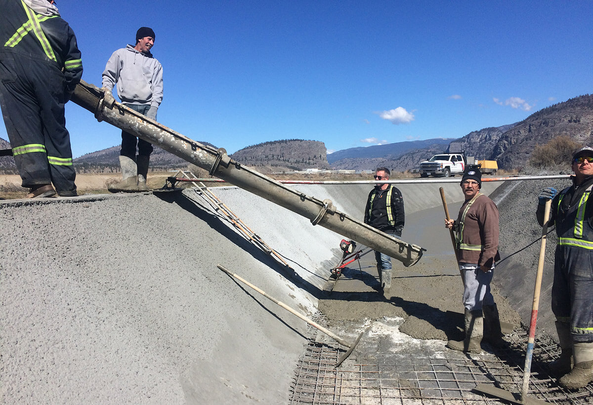 Town of Oliver canal project, 2019
