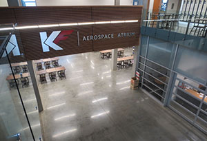 PCL atrium concrete floor