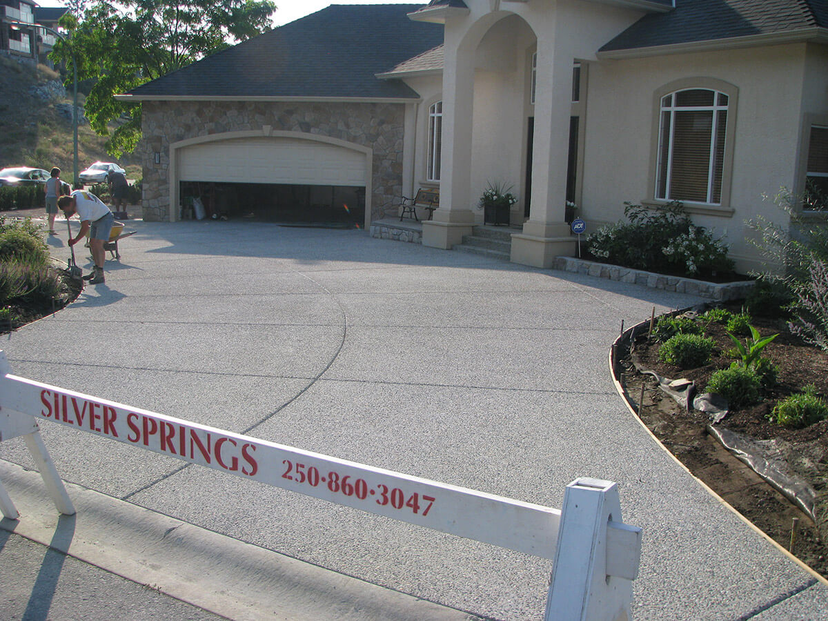 Concrete project on Caramillo Court, Kelowna