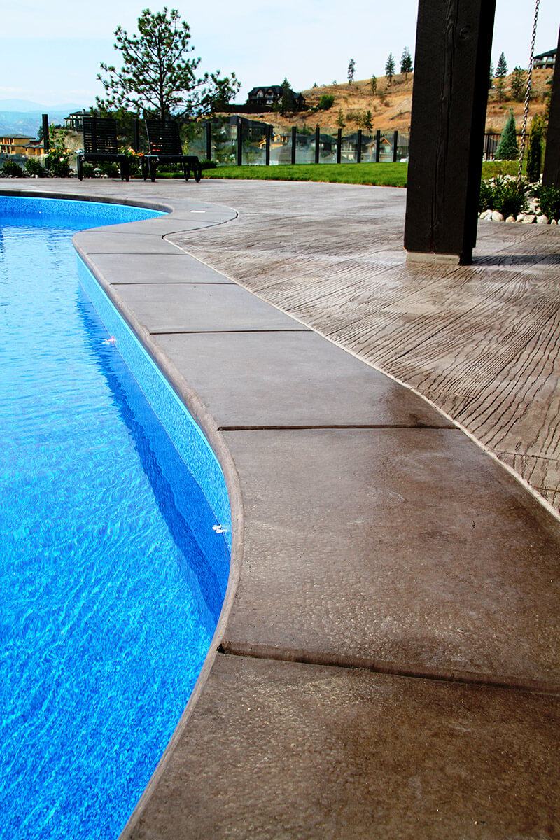 Concrete pool deck, Pacific Boardwalk, Kelowna