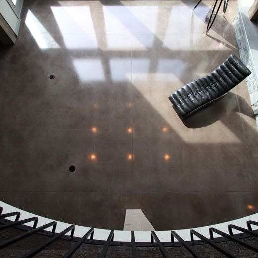 Indoor polished concrete floor, Kelowna