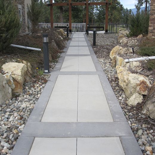 Residential concrete walkway, Kelowna