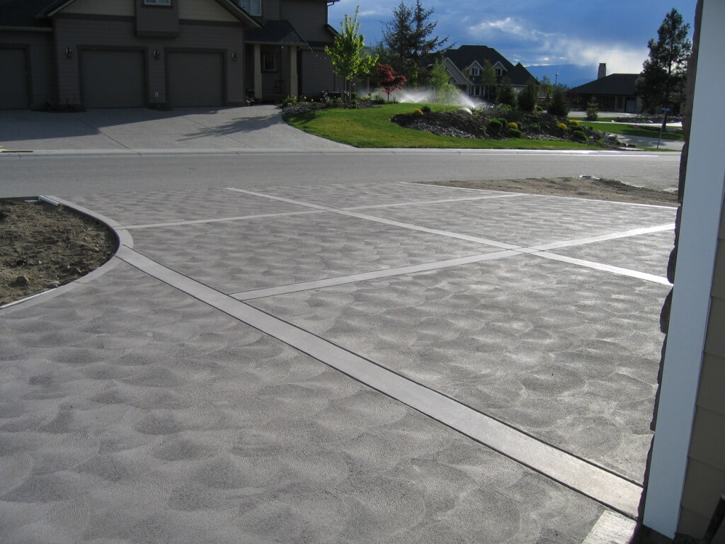 Swirl finish with smooth borders
