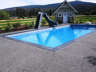 Decorative residential concrete finish