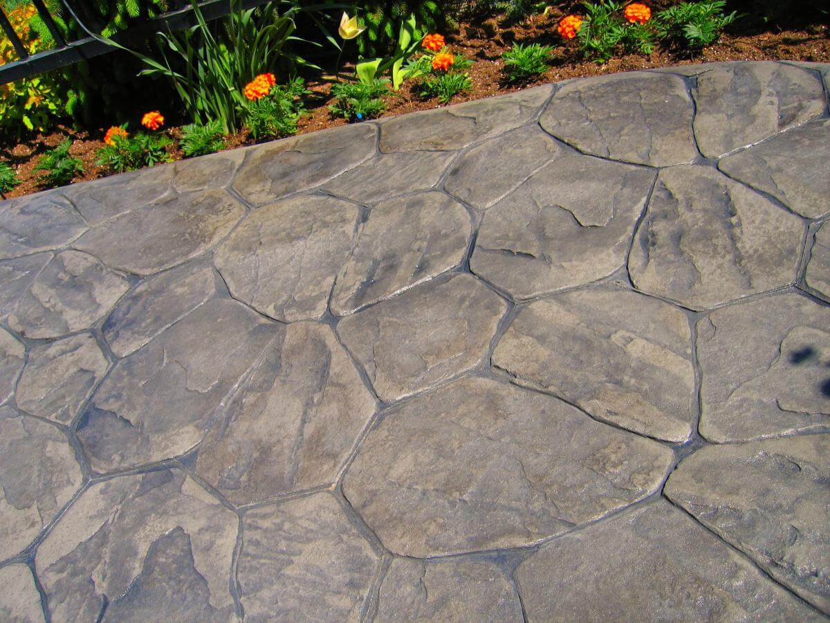 Stamped Patterns concrete finish